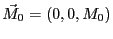 $\vec{M}_0=(0,0,M_0)$