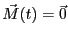 $\vec{M}(t) = \vec{0}$